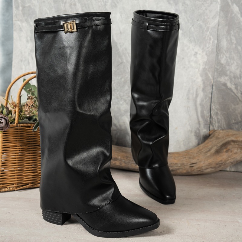 Spring Autumn New Simple Style - Women'S Fashion Knee High Boots 评论和价格