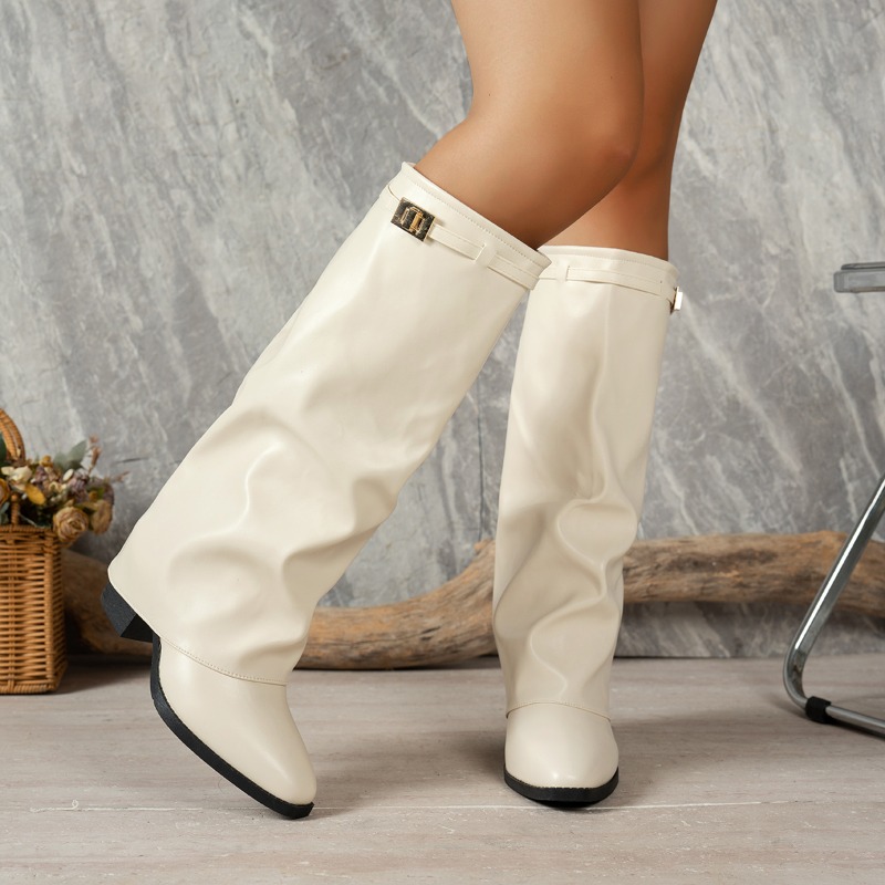 Spring Autumn New Simple Style - Women'S Fashion Knee High Boots 评论和价格