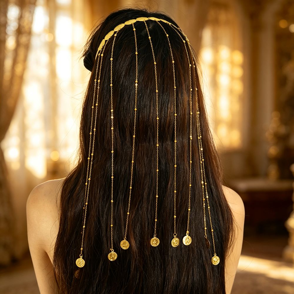 Boho Ethnic Gypsy Gold Color C - Women Fashion Photoshoot 评论和价格