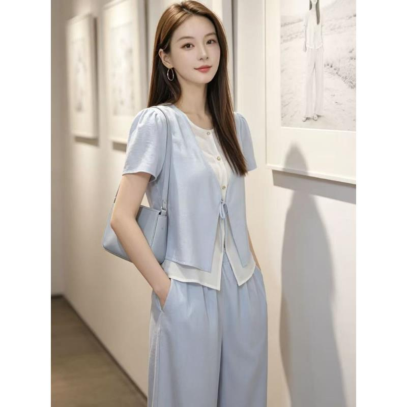 Slim Short Sleeve Two-Piece Se - Women Fashion Over The Years 评论和价格