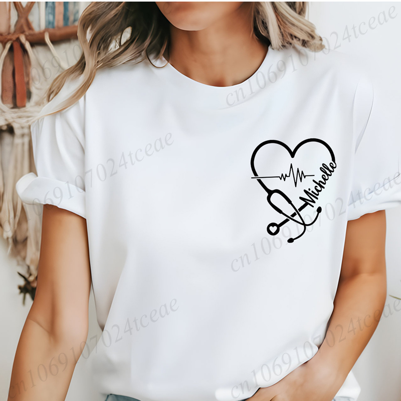 Custom Nurse Personalized Shir - Women Fashion Names 评论和价格