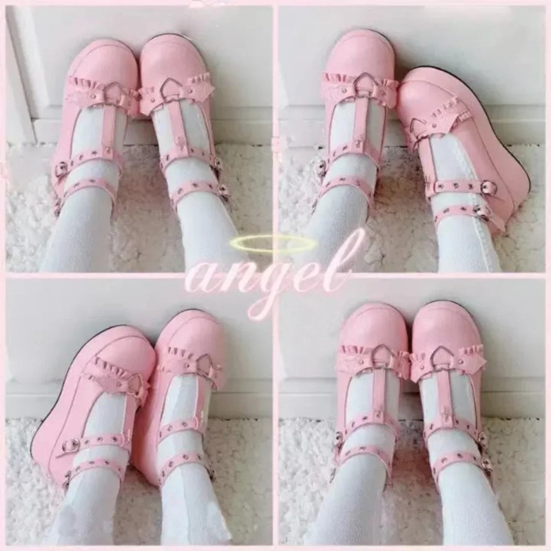 New Sweet Heart Buckle Wedges  - Women'S Fashion Shoes 评论和价格
