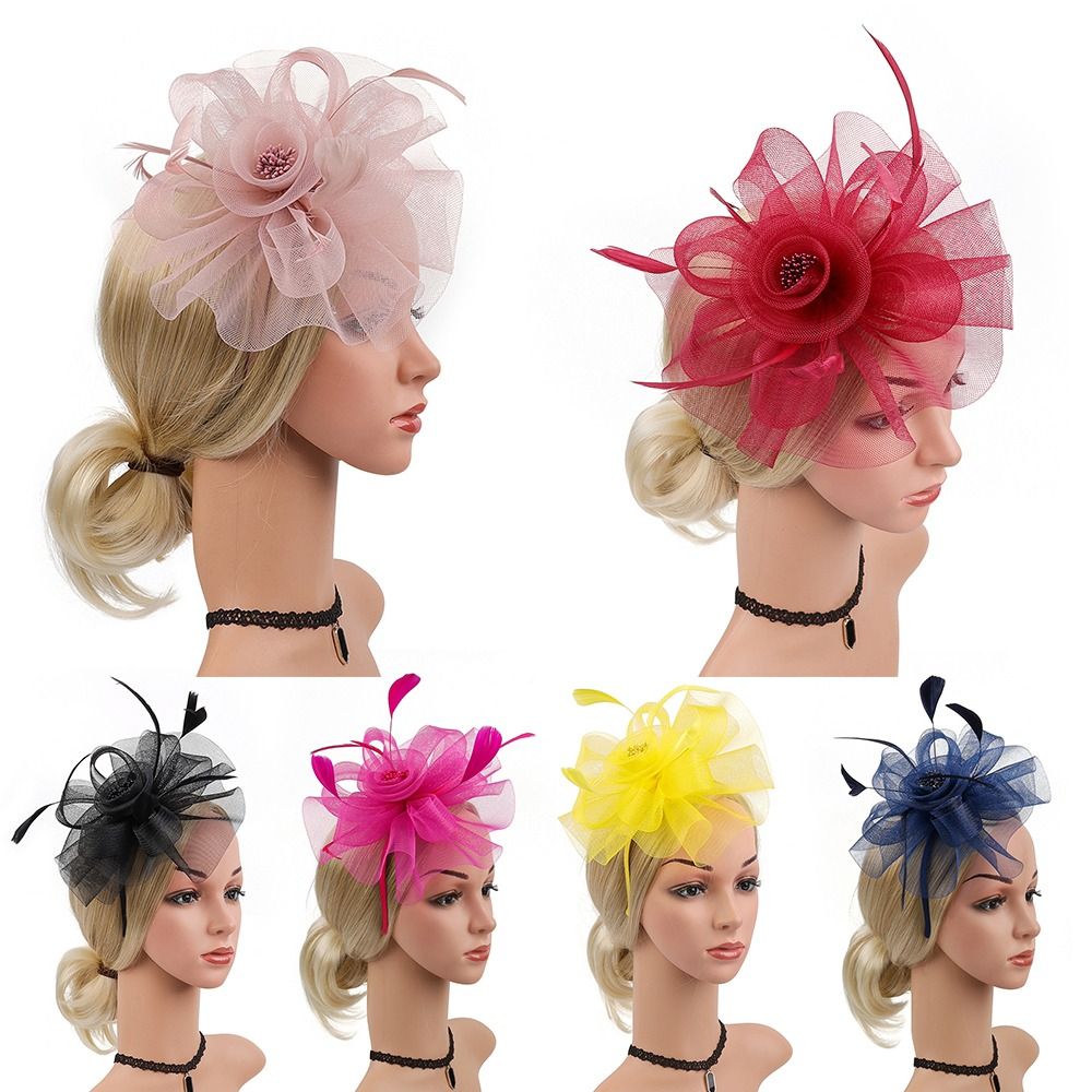 Feathers Ribbon Fascinator Hat - Women'S Fashion Kentucky Derby 评论和价格