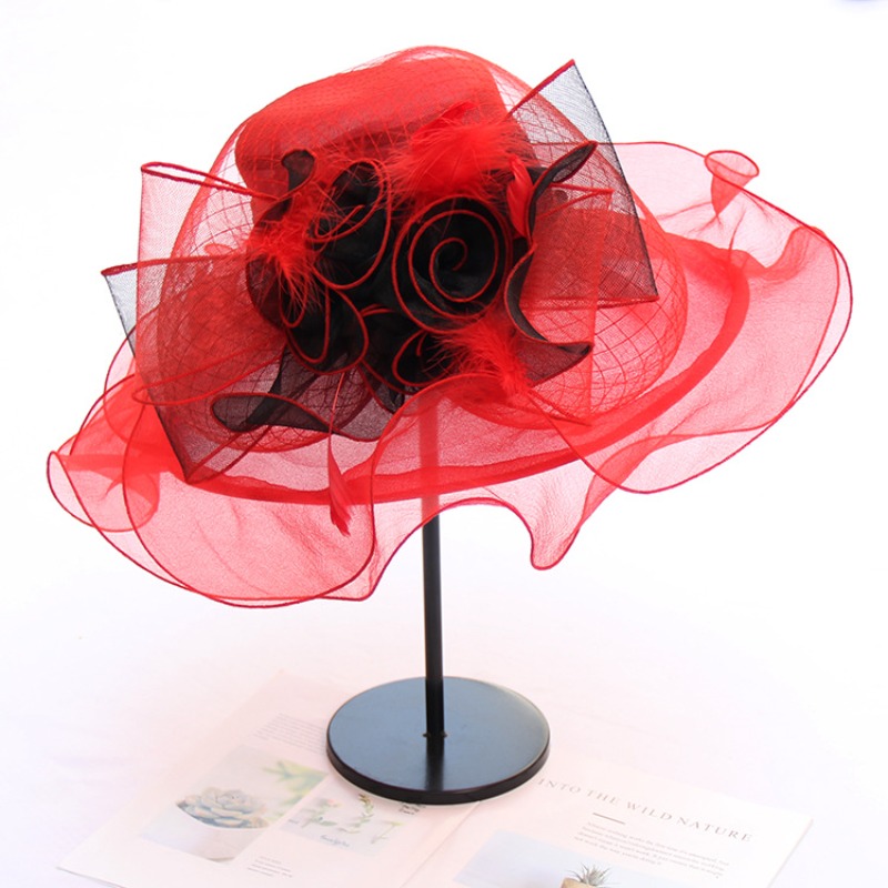 Fashion flower Fascinator Hats - Women'S Fashion Kentucky Derby 评论和价格