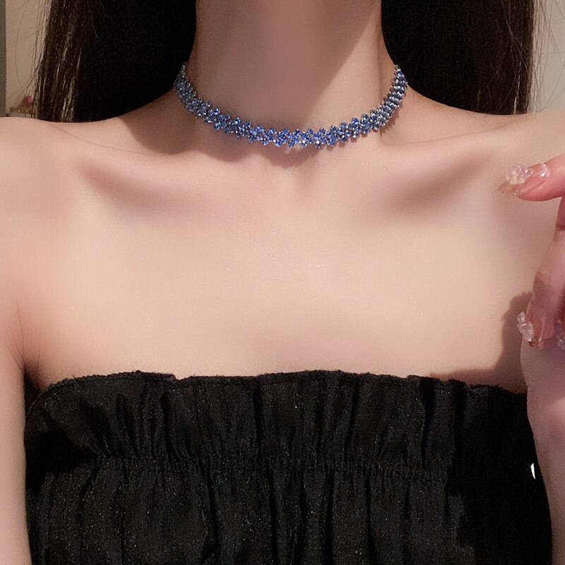 Luxury Shiny Full Rhinestone C - Women'S Fashion Jewellery 评论和价格