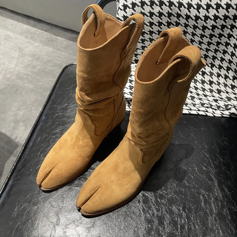 Fashion Vintage Boots Split To - Women'S Fashion Korea 评论和价格