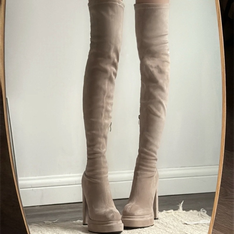 Nightclub Fashion Woman Thigh  - Women'S Fashion Knee High Boots 评论和价格