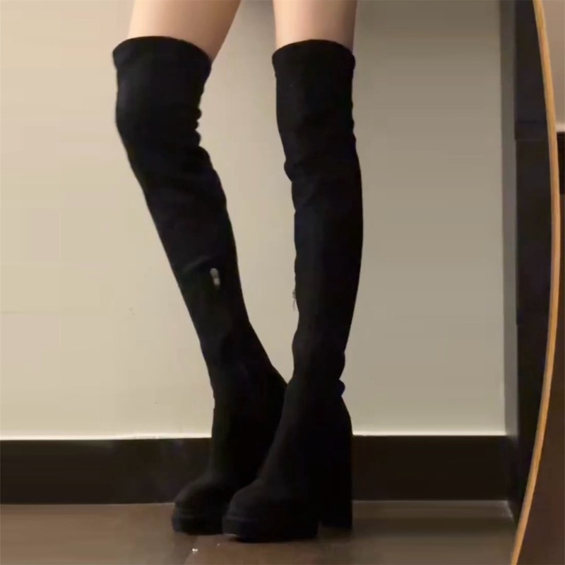 Nightclub Fashion Woman Thigh  - Women'S Fashion Knee High Boots 评论和价格