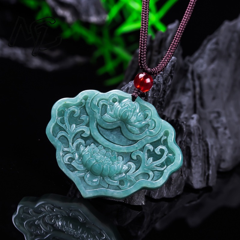 Real Burmese A Emerald Jade Bl - Women'S Fashion Jewellery 评论和价格