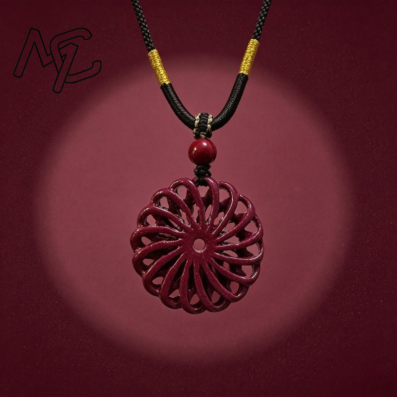 Fashion Red Cinnabar Jade tran - Women'S Fashion Jewellery 评论和价格