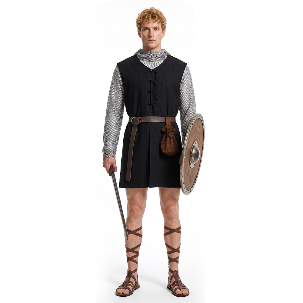 Medieval Knight Cosplay Costum - Women'S Fashion Vest Tops 评论和价格