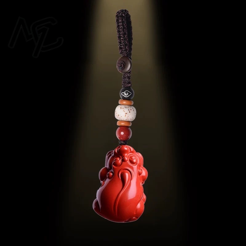 Fashion Red Cinnabar Jade Larg - Women'S Fashion Jewellery 评论和价格